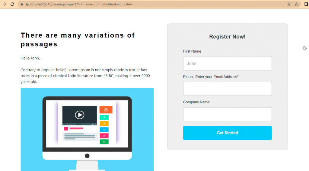 Using URL parameters to send forms data VBOUT Help Center